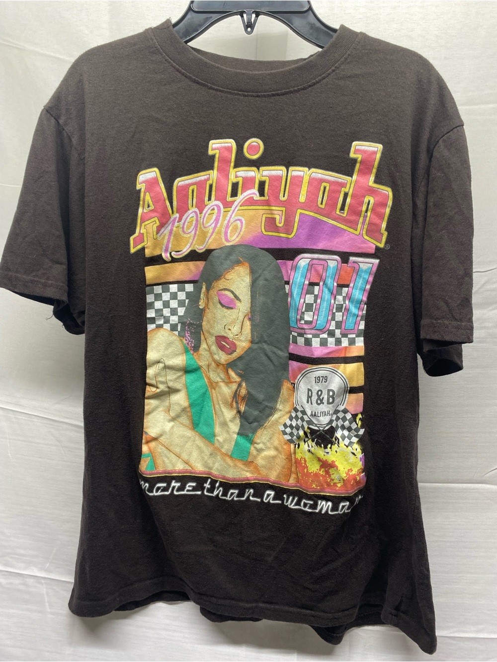 Black Graphic Short Sleeve Tee with Retro 1996 Print